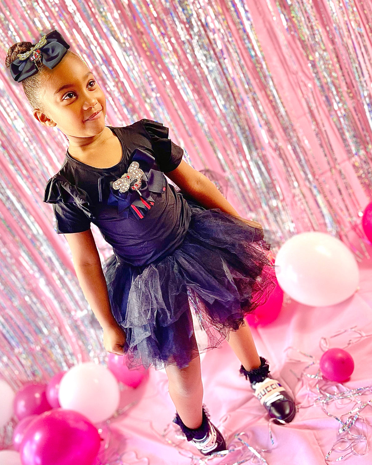 DRAGONFLY QUEEN EMBELLISHED BOW TUTU DRESS